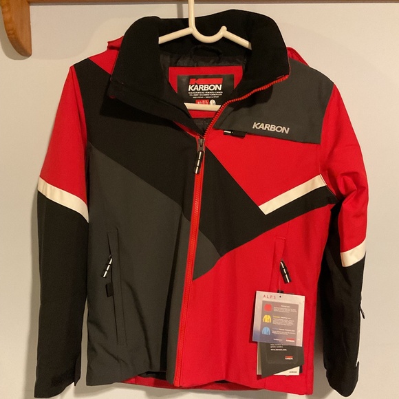 BOYS KARBON INERTIA YOUTH SKI WINTER JACKET SIZE 10 NWT - Picture 1 of 5